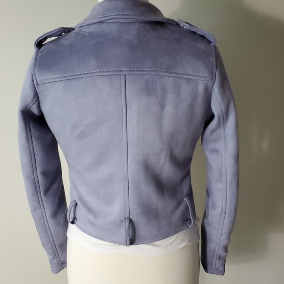 BAR III FAUX SUEDE MOTO JACKET - Picture 6 of 9